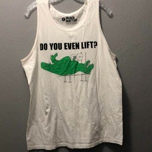 Men's Large Do You Even Lift T Rex Bro Tank Top